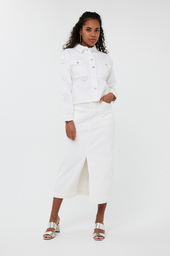 Veste brodée blanche Esqualo | HS2512208