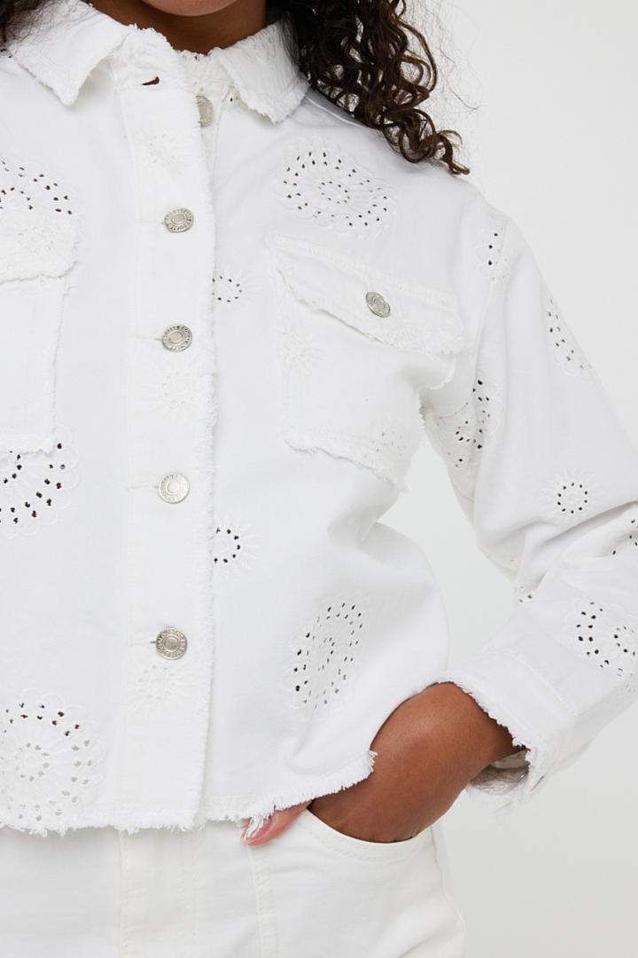 Veste brodée blanche Esqualo | HS2512208