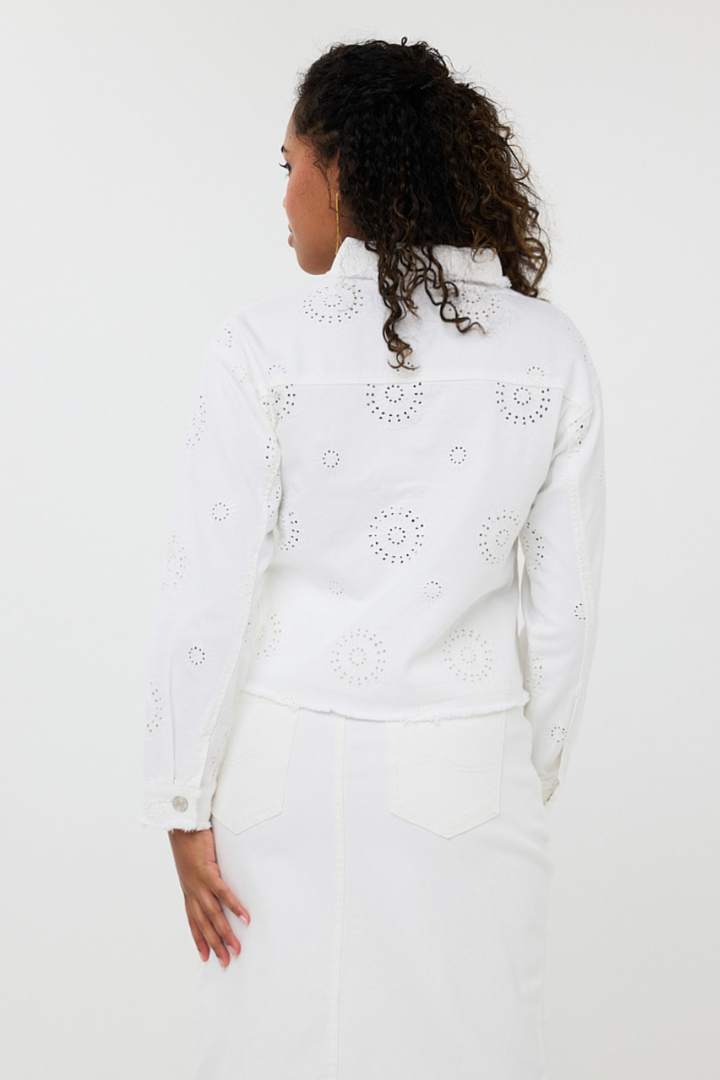 Veste brodée blanche Esqualo | HS2512208