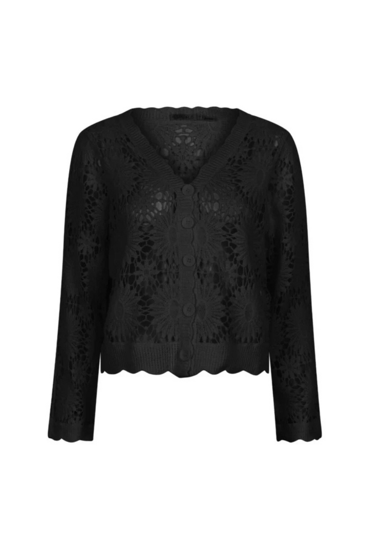 Le cardigan crochet fleuri Esqualo | HS2518204
