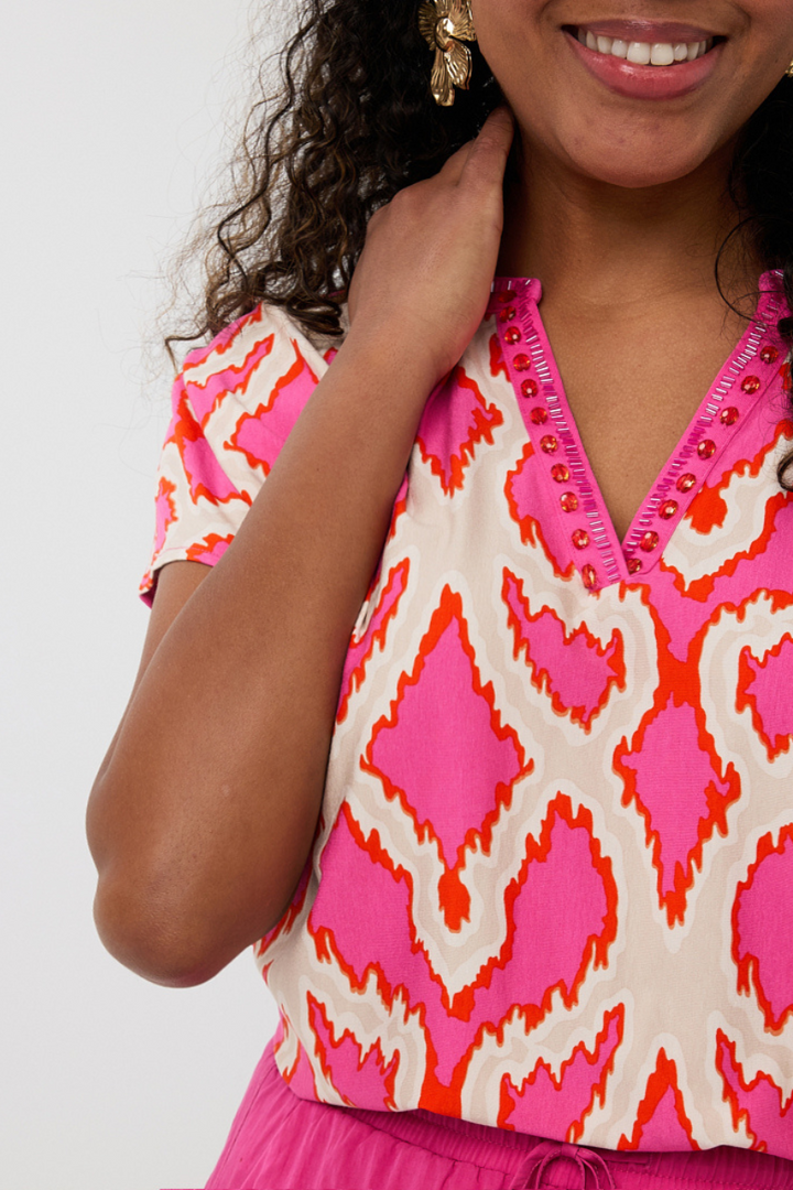 La blouse à col orné Esqualo | HS2530200