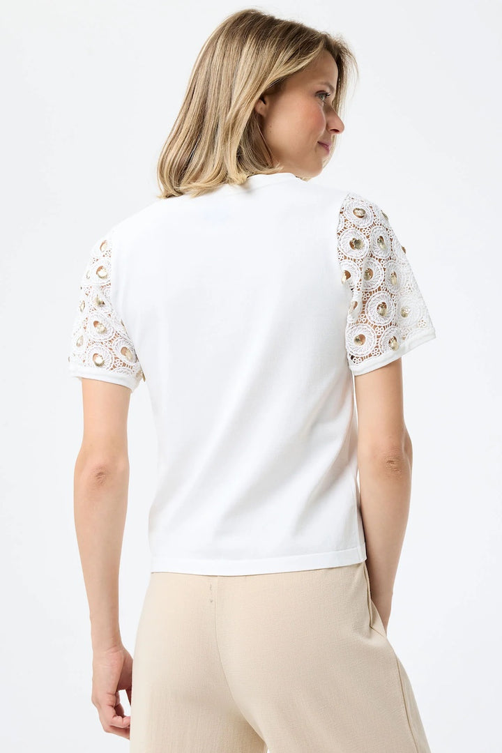 Le haut en dentelle coquillage Leo Ugo | KE857