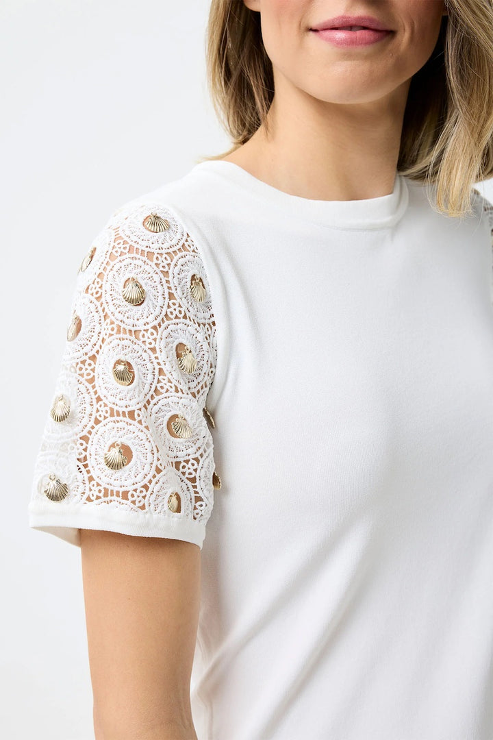 Le haut en dentelle coquillage Leo Ugo | KE857