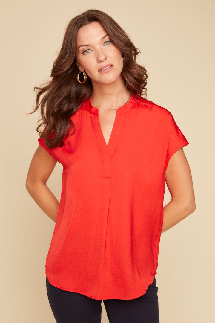 La blouse col en v Renuar | R5016-248