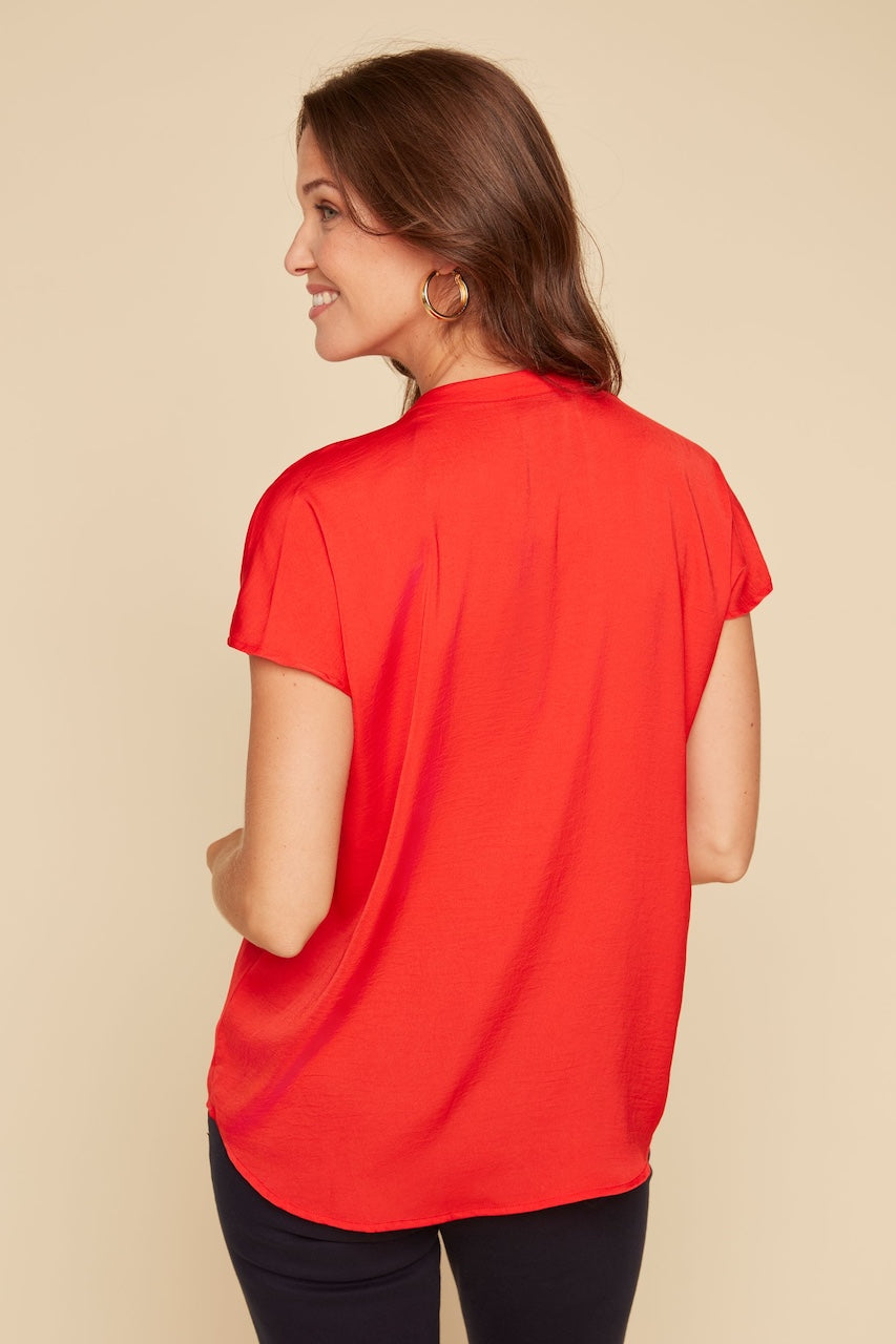 The Renuar v-neck blouse | R5016-248