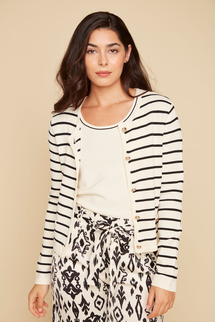 The Renuar Nautical Cardigan | R6935-4475