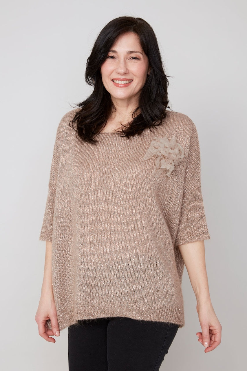 Le pull scintillant Renuar | R6962-4497