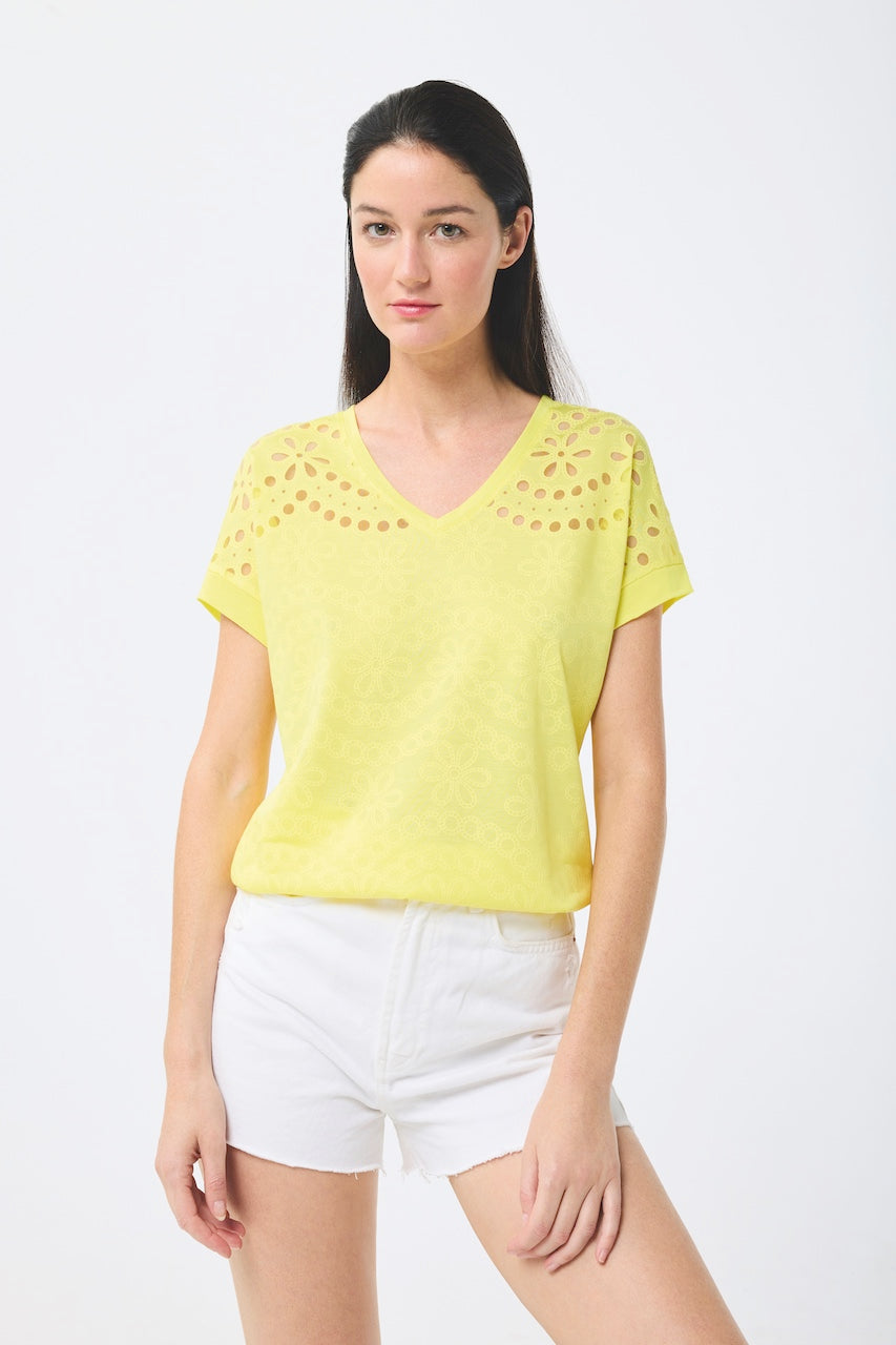 Le t-shirt motif floral Leo Ugo | TEW373