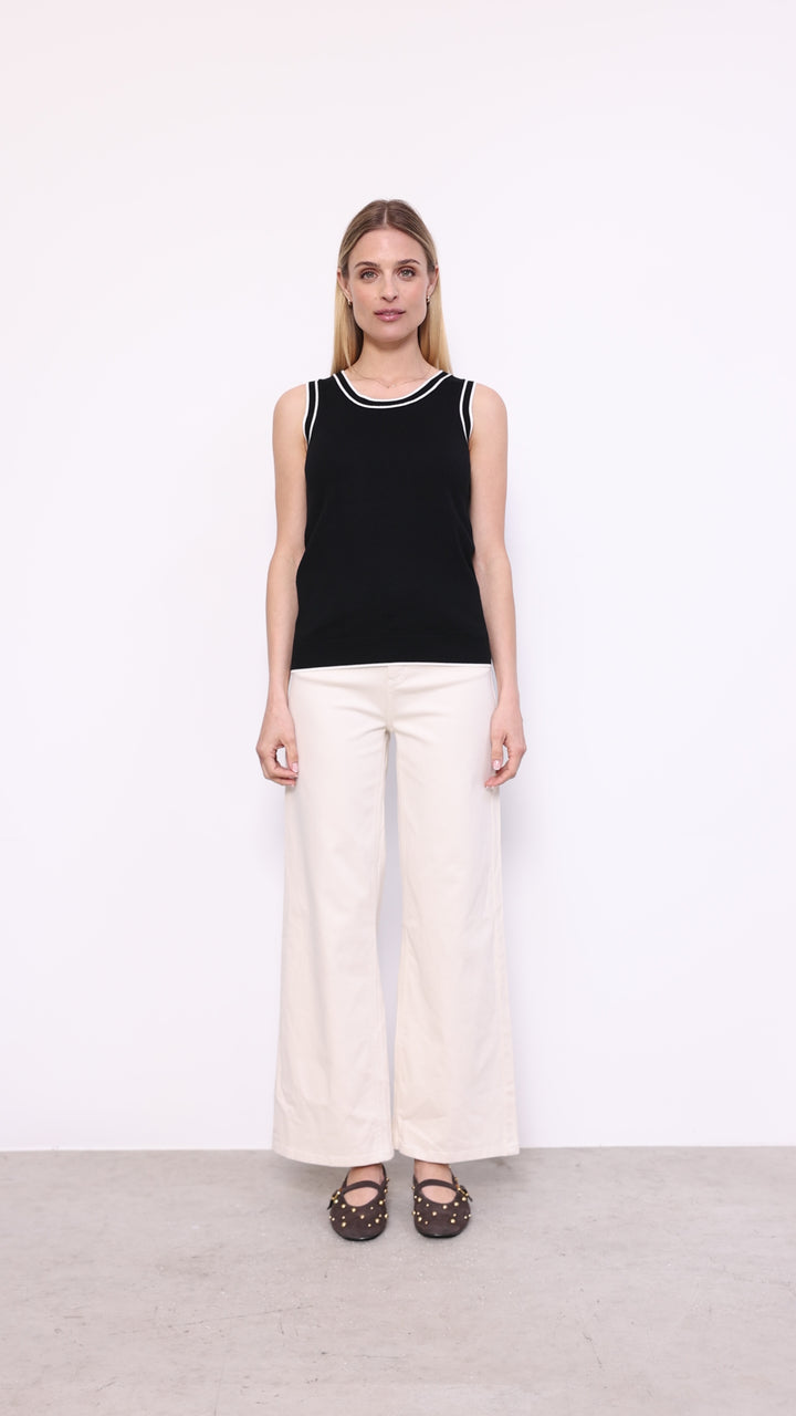 La camisole bord contrastant Soya Concept| 33526